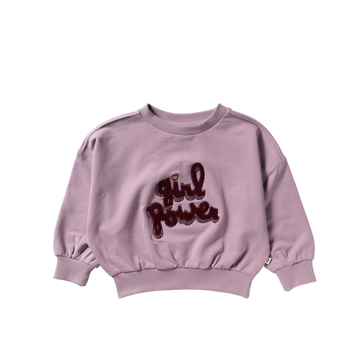Your wishes winter sweater meisjes - paars - Girl Power - oversized fit afbeelding