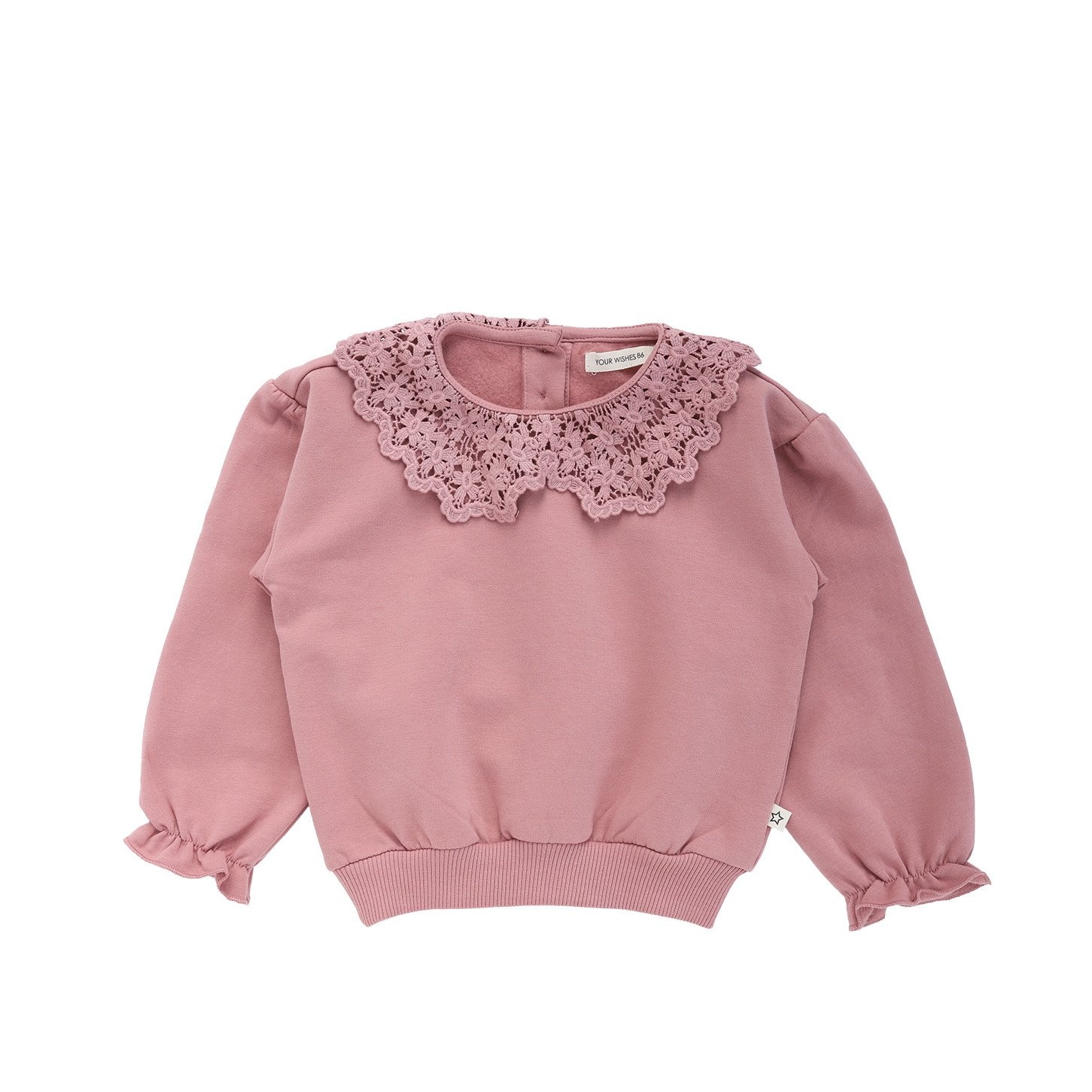 Your wishes winter sweater meisjes - roze - gebreid, gehaakt afbeelding