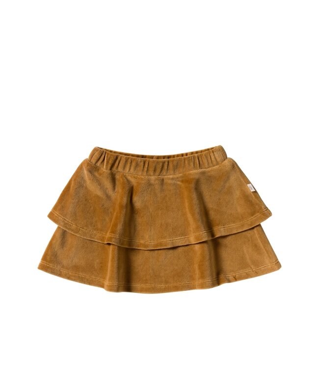 Your wishes winter rok meisjes - bruin - velvet, jersey