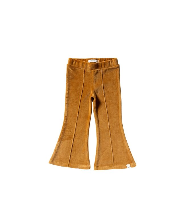 Your wishes winter flare legging meisjes - bruin - velvet, jersey
