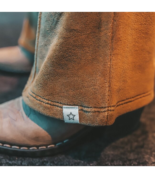 Your wishes winter flare legging meisjes - bruin - velvet, jersey