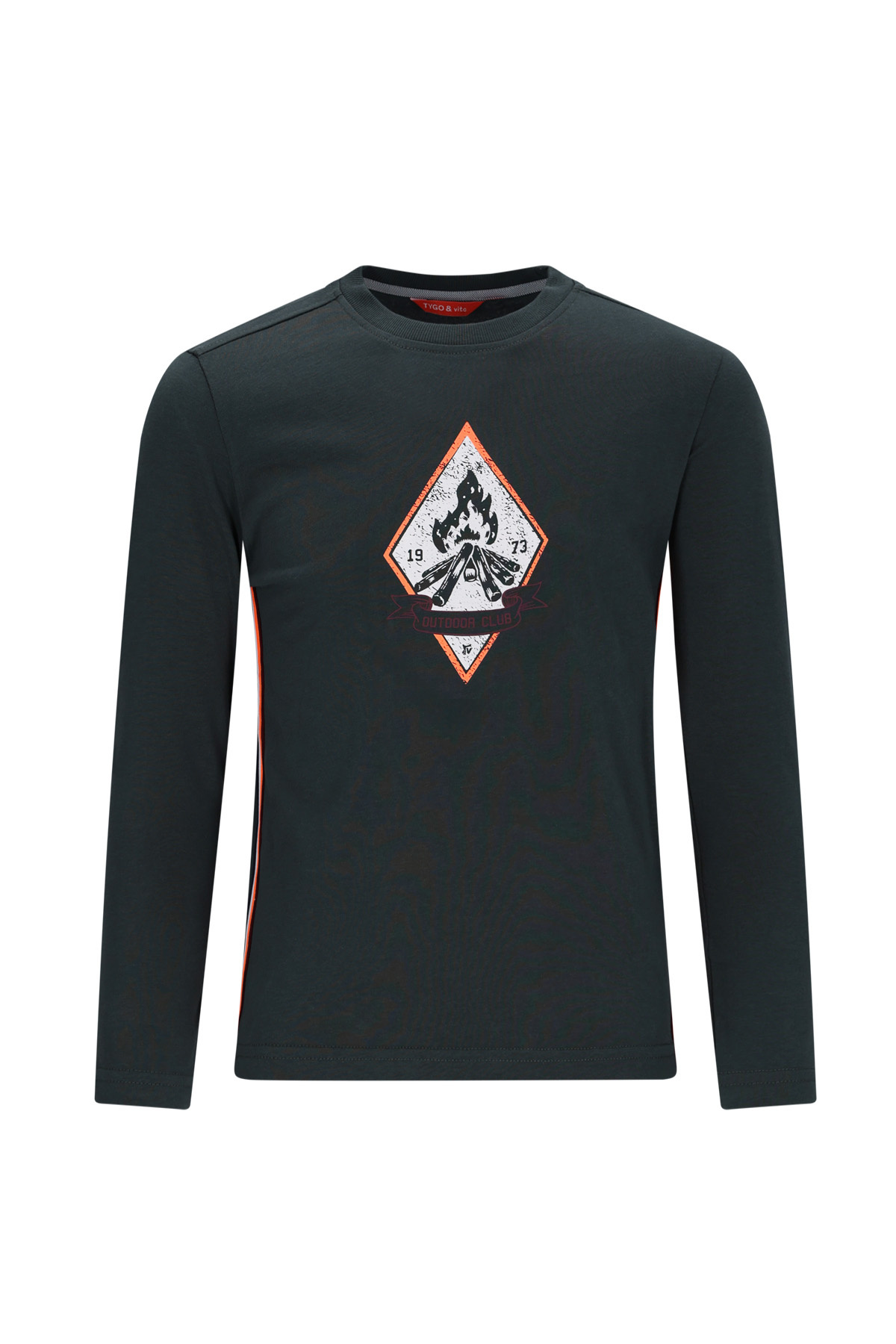 Tygo & Vito winter t-shirt jongens - groen - Mason - longsleeve afbeelding