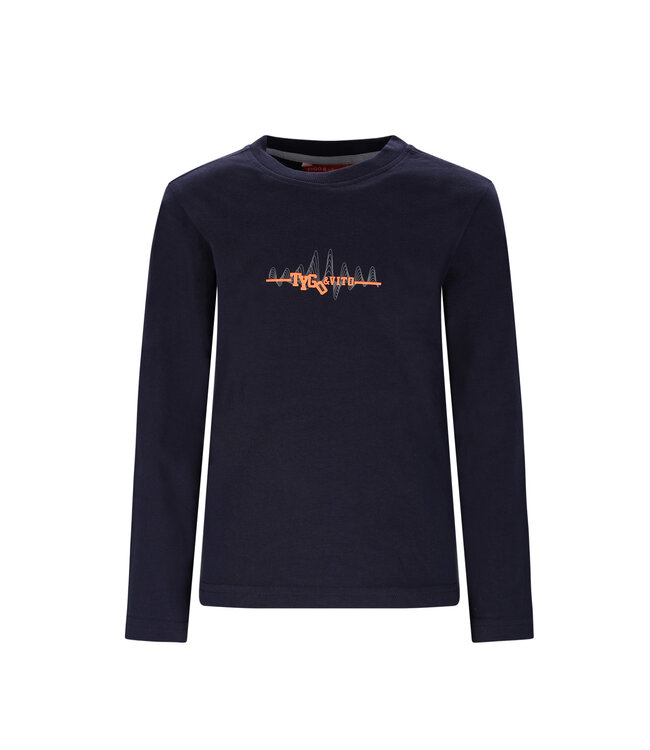Tygo & Vito winter t-shirt jongens - navy blauw - Mees - longsleeve