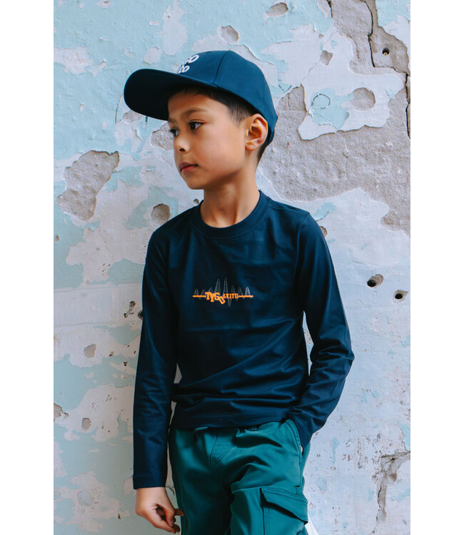 Tygo & Vito winter t-shirt jongens - navy blauw - Mees - longsleeve