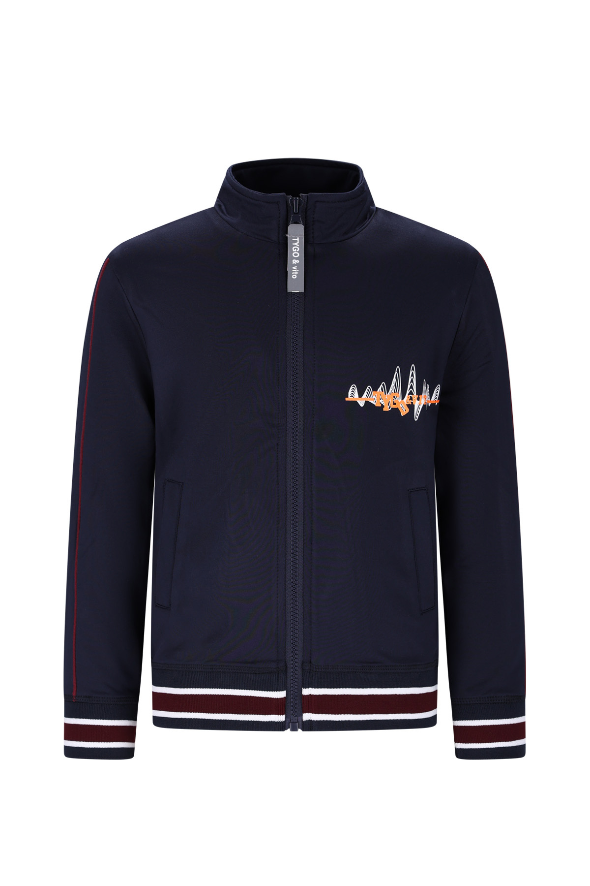 Tygo & Vito winter trainingsvest jongens - navy blauw - Vigo afbeelding