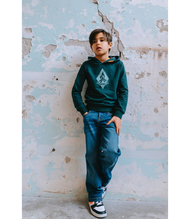 Tygo & Vito winter hoodie jongens - groen - Hobie