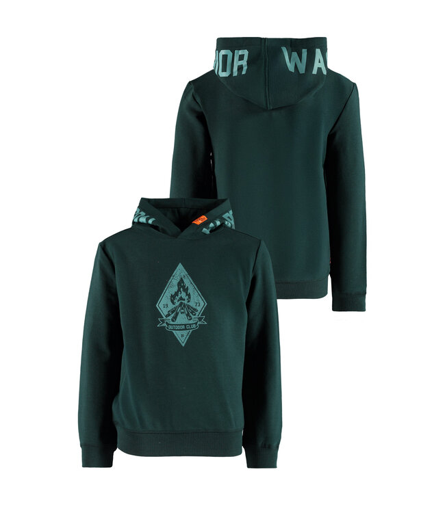 Tygo & Vito winter hoodie jongens - groen - Hobie