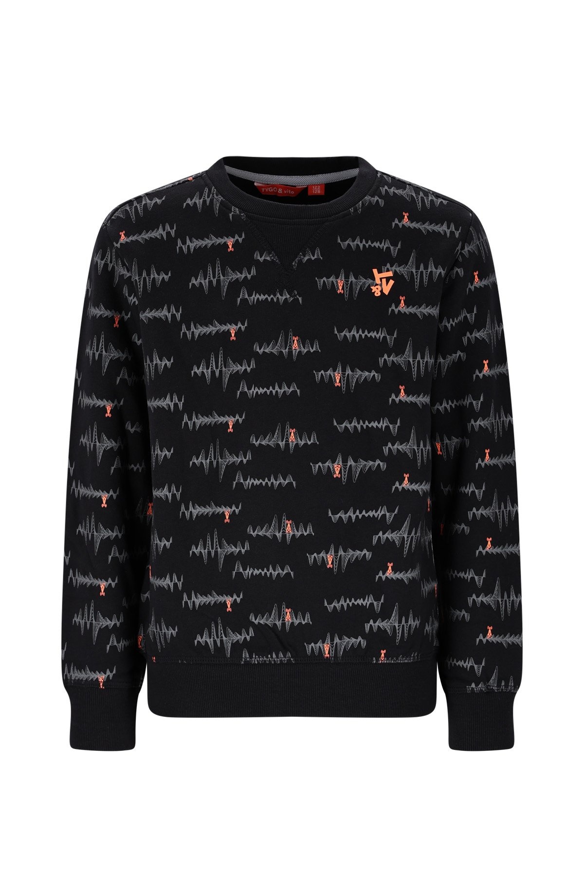 Tygo & Vito winter sweater jongens - zwart - Senna afbeelding