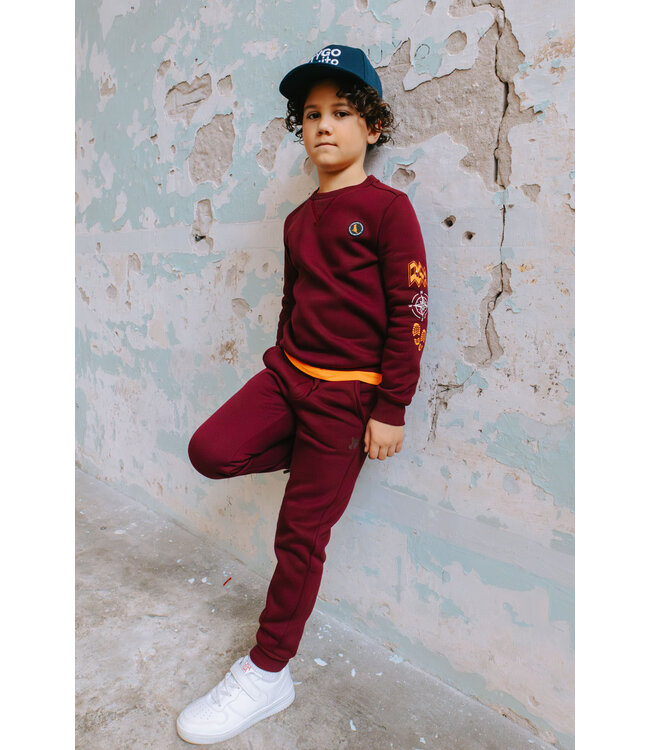 Tygo & Vito winter sweater jongens - bordeaux rood - Sven