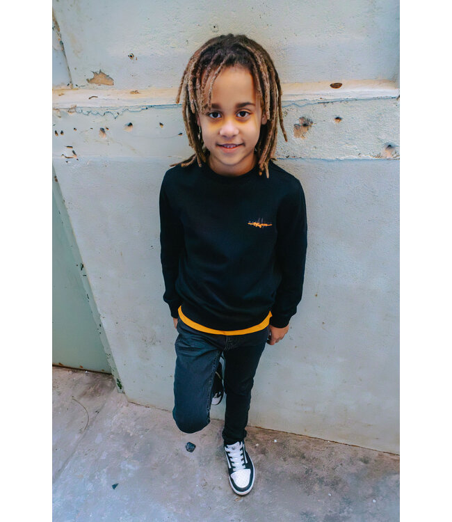 Tygo & Vito winter sweater jongens - zwart - Silver