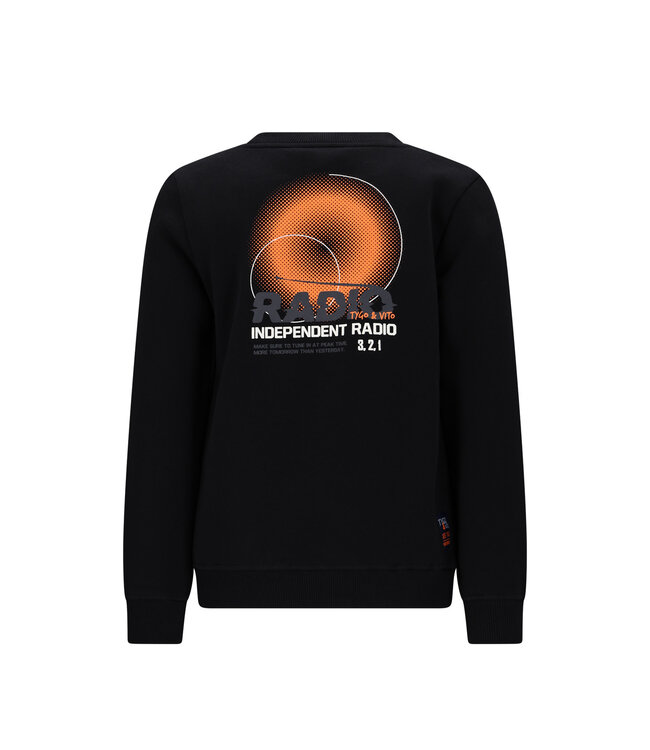 Tygo & Vito winter sweater jongens - zwart - Silver