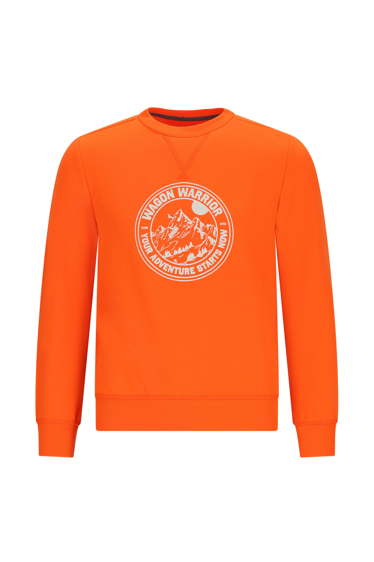 Tygo & Vito winter sweater jongens - oranje - Sem afbeelding