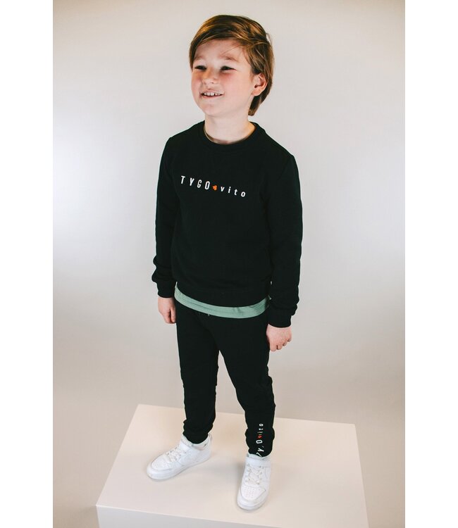 Tygo & Vito winter sweat broek jongens - zwart