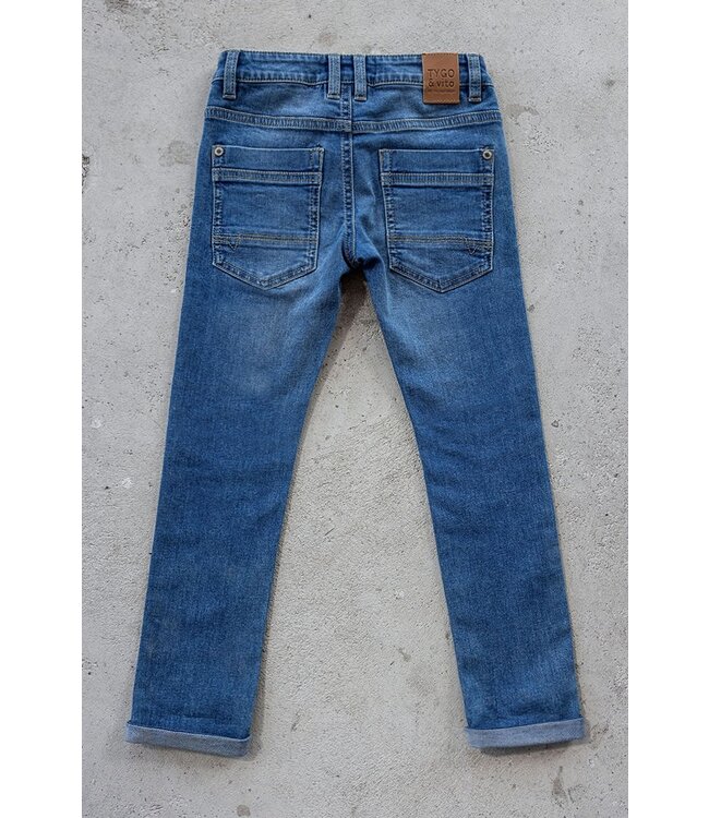 Tygo & Vito winter jeans broek jongens - blauw - slim fit