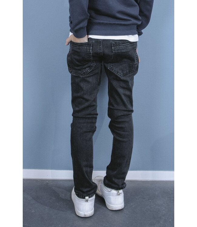 Tygo & Vito winter jeans broek jongens - zwart - skinny fit - stretch