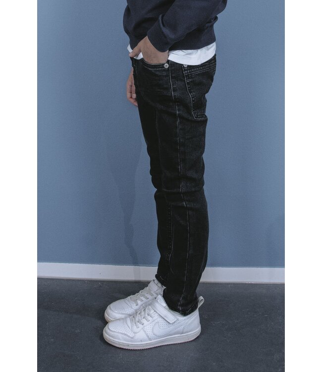 Tygo & Vito winter jeans broek jongens - zwart - skinny fit - stretch
