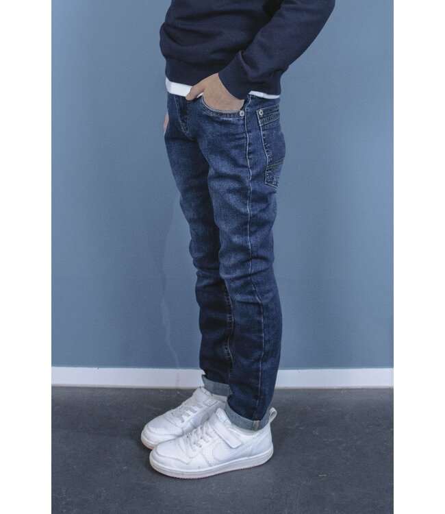 Tygo & Vito winter jeans broek jongens - donker blauw - skinny fit - stretch