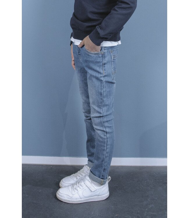 Tygo & Vito winter jeans broek jongens - licht blauw - skinny fit - stretch