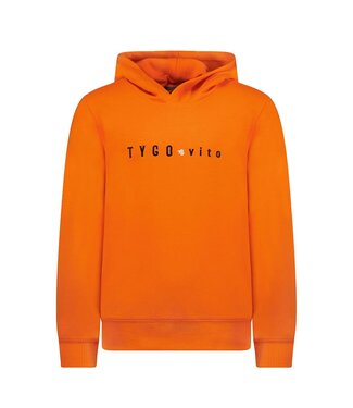 Tygo & Vito winter hoodie jongens - oranje Tygo & Vito winter hoodie jongens - oranje