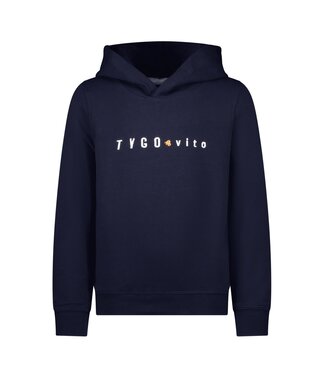 Tygo & Vito winter hoodie jongens - navy blauw