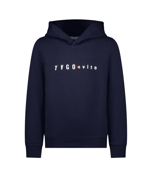 Tygo & Vito winter hoodie jongens - navy blauw