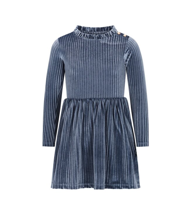 Like Flo winter jurk meisjes - blauw - Mara - knopen op mouw