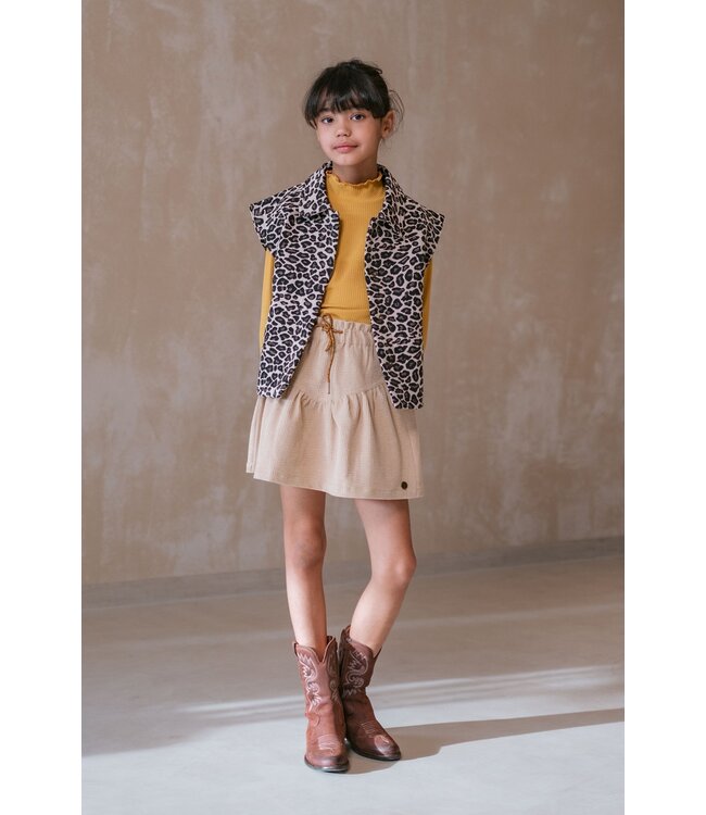 Like Flo winter corduroy rok meisjes - beige - Silby