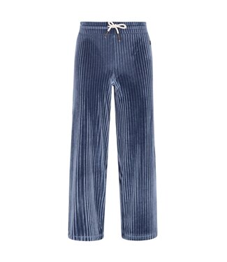 Like Flo winter velvet wide leg broek meisjes - blauw - Fem