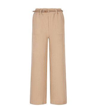 Like Flo winter corduroy wide leg broek meisjes - beige - Finn - riemlussen