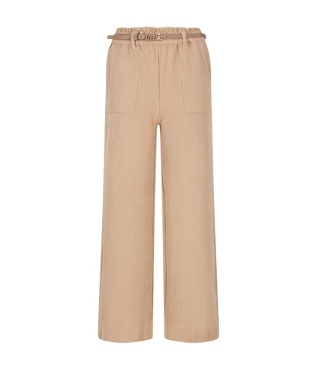 Like Flo winter corduroy wide leg broek meisjes - beige - Finn - riemlussen