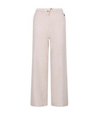Like Flo winter wide leg broek meisjes - beige - Flun - rib - glitter