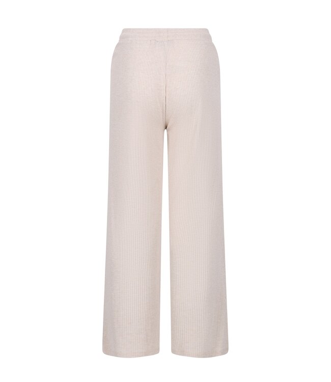 Like Flo winter wide leg broek meisjes - beige - Flun - rib - glitter
