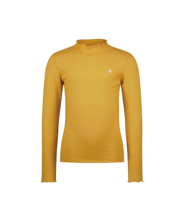 Like Flo winter t-shirt meisjes - geel - Eef - rib - col