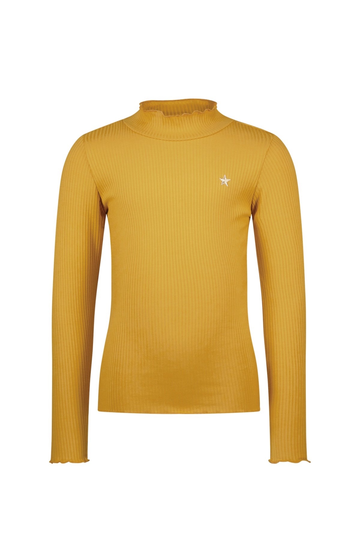 Like Flo winter t-shirt meisjes - geel - Eef - rib - col afbeelding