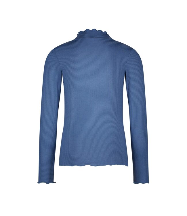 Like Flo winter t-shirt meisjes - blauw - Eef - rib - col