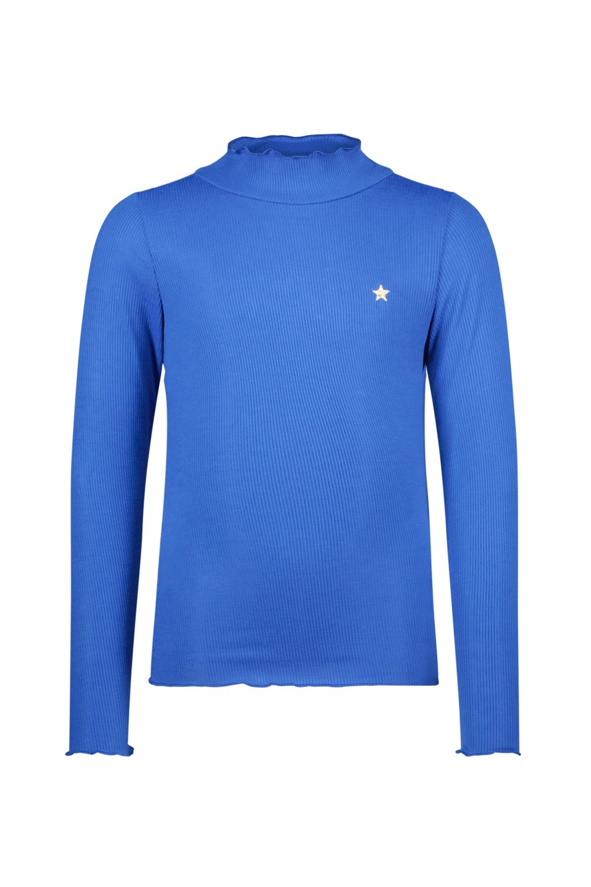 Like Flo winter t-shirt meisjes - blauw - Eef - rib - col afbeelding