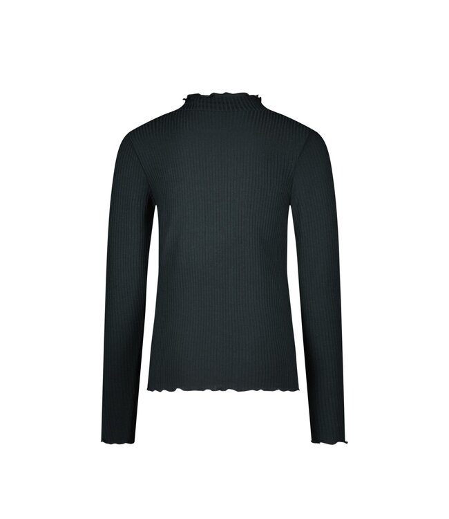 Like Flo winter t-shirt meisjes - grijs - Eef - rib - col