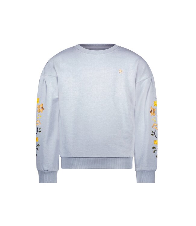 Like Flo winter sweater meisjes - blauw - Danee - print