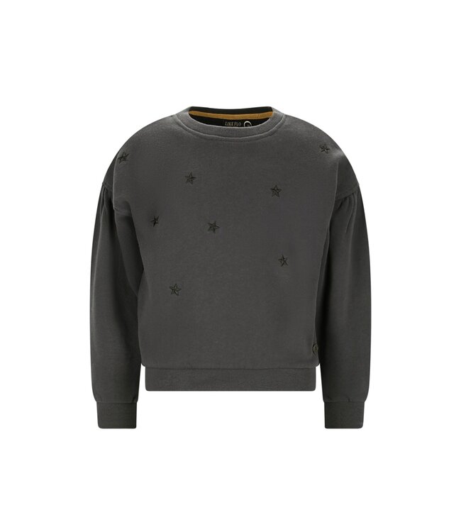 Like Flo winter sweater meisjes - grijs - Danee - print