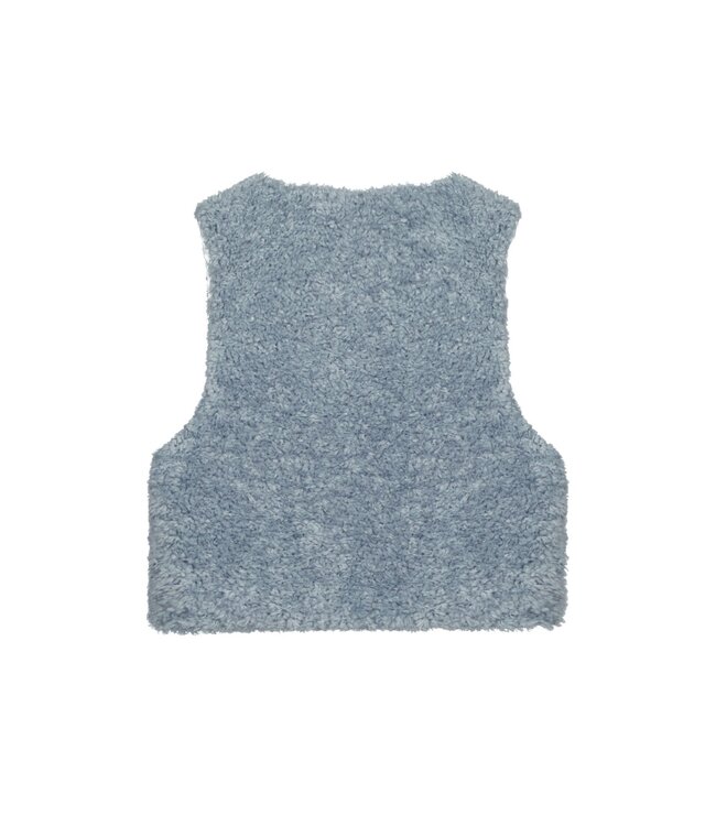 Like Flo winter gilet meisjes - blauw - Diam - fur