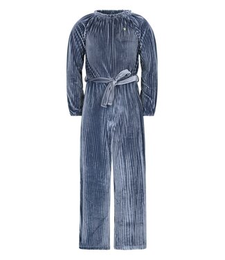 Like Flo winter velvet jumsuit meisjes - blauw - Bella