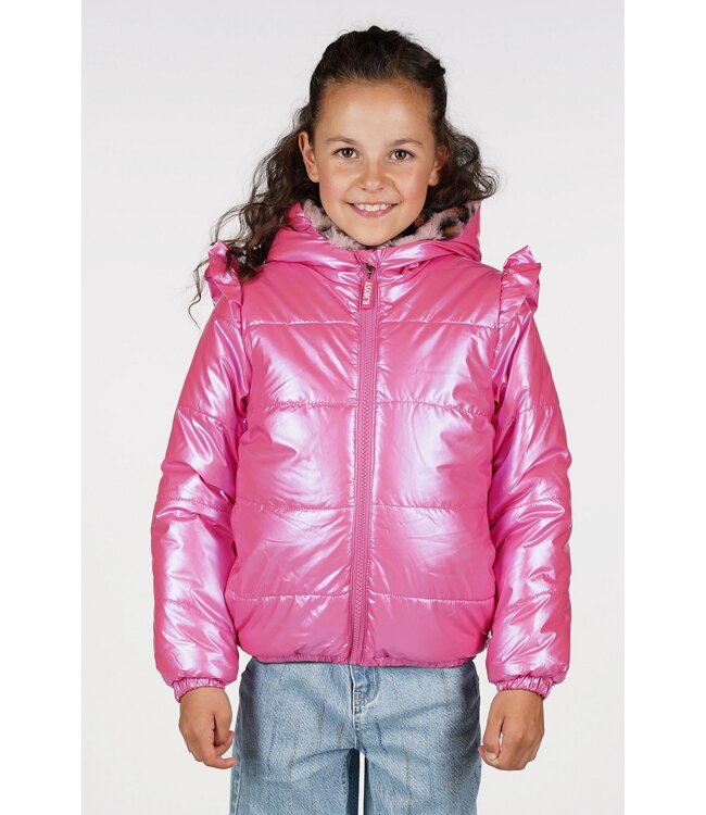 B.Nosy winter winterjas meisjes - roze - Joy - reversible