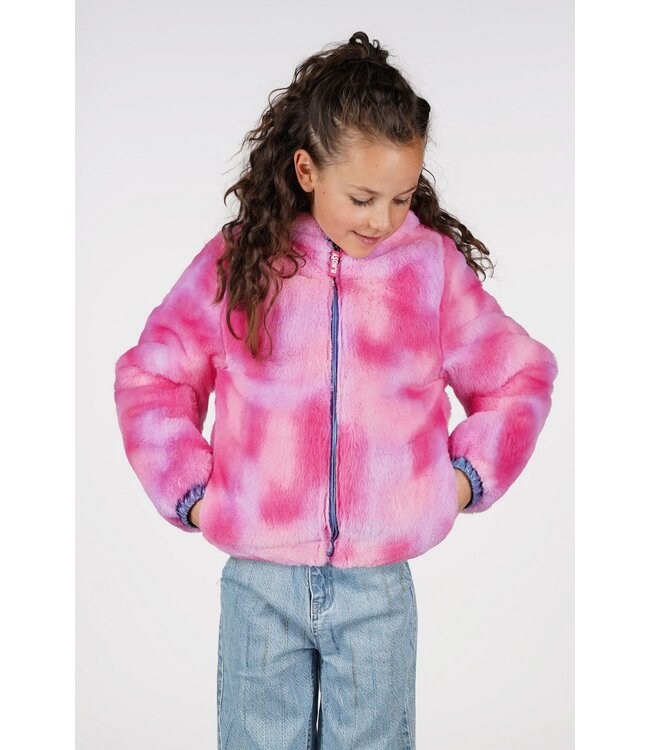 B.Nosy winter winterjas meisjes - navy blauw - Joy - reversible