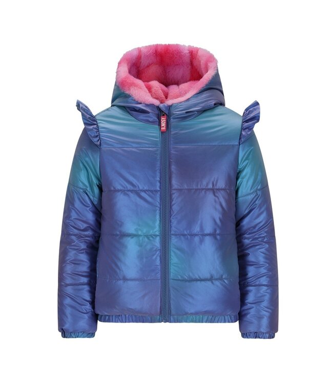 B.Nosy winter winterjas meisjes - navy blauw - Joy - reversible