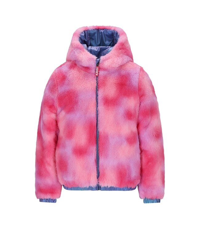 B.Nosy winter winterjas meisjes - navy blauw - Joy - reversible