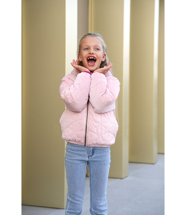 B.Nosy winter winterjas meisjes - roze - Jessie - omkeerbaar