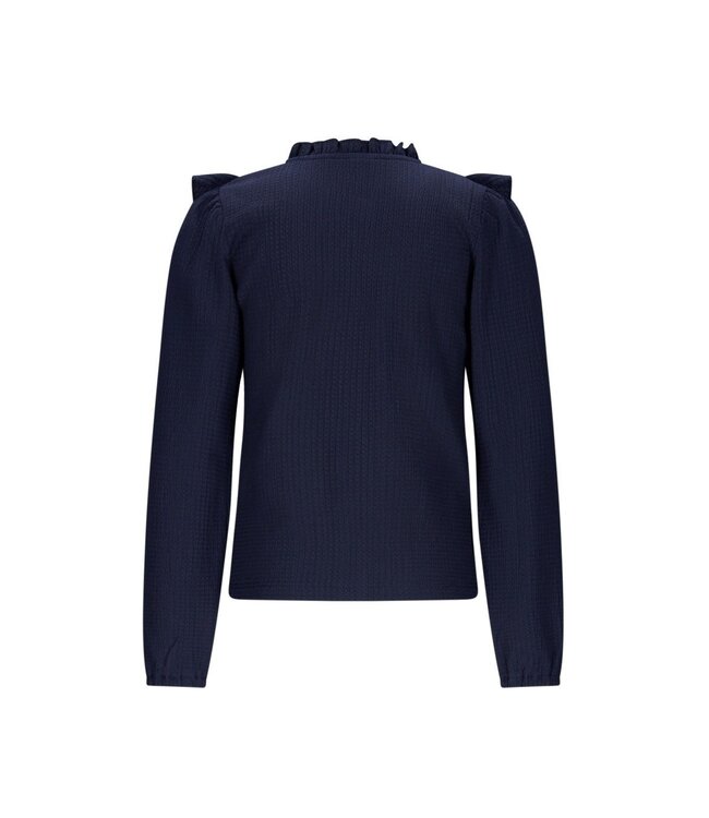 B.Nosy winter blouse meisjes - navy blauw - Beau