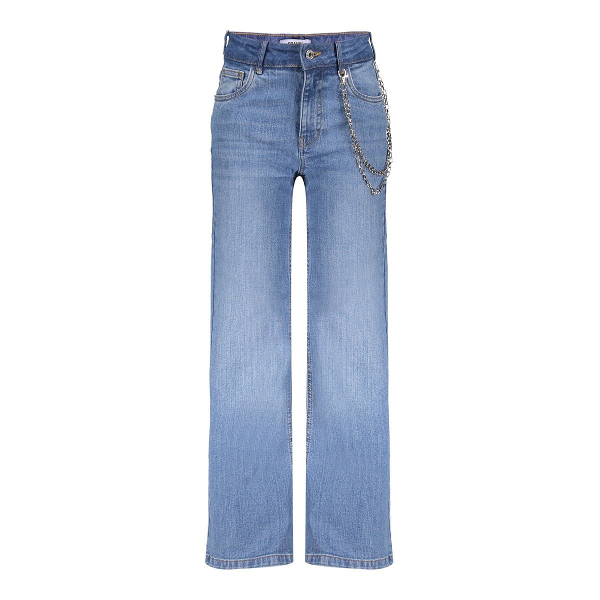 Frankie & Liberty winter jeansbroek meisjes - licht blauw - wide leg fit afbeelding