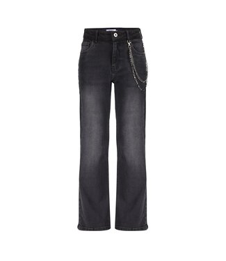 Frankie & Liberty winter jeansbroek meisjes - zwart - wide leg fit