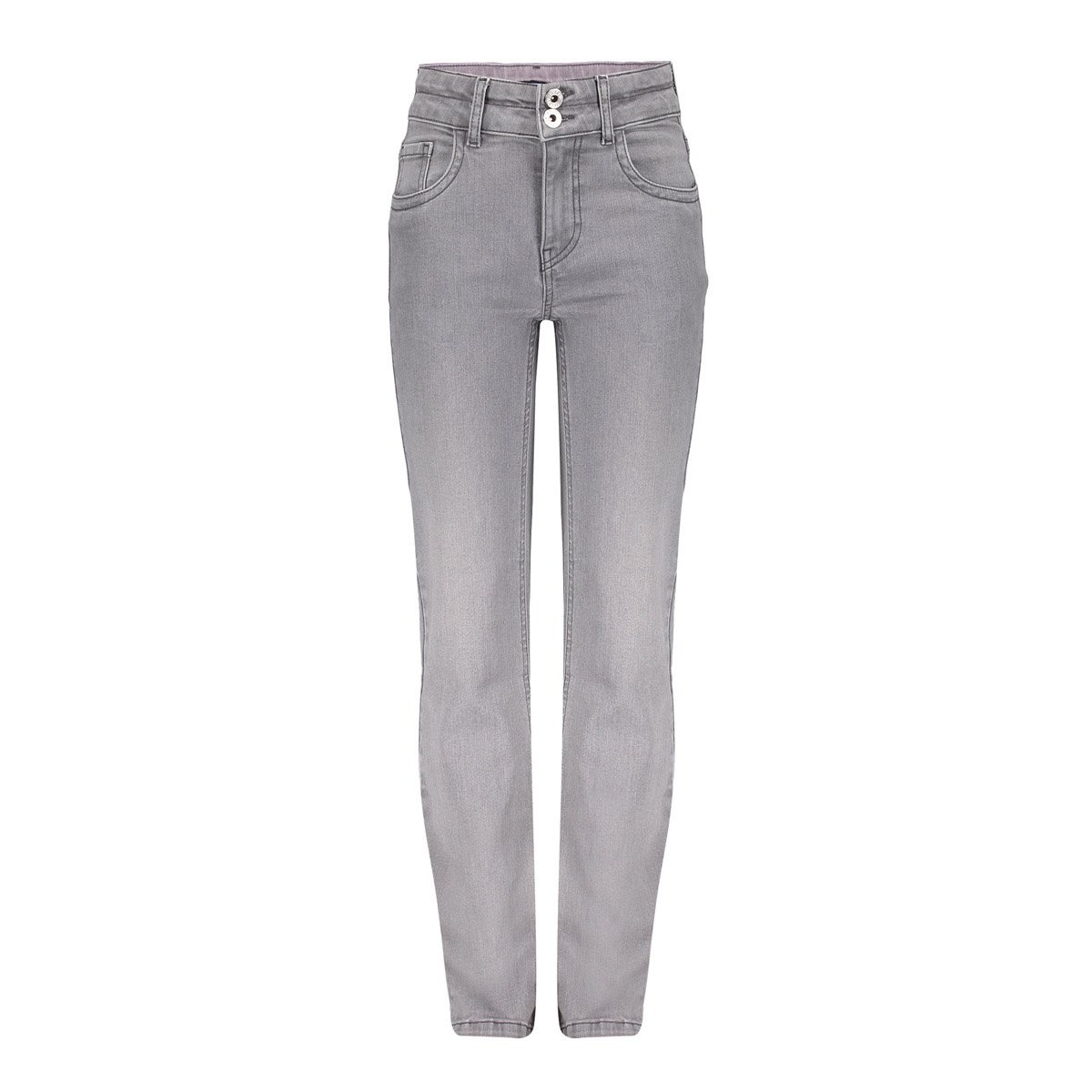 Frankie & Liberty winter jeansbroek meisjes - licht grijs - bootcut fit afbeelding